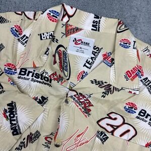 Chase Authentics NASCAR Racing Shirt XL Tony Stewart 20 Rayon Button Up‎ DS NEW